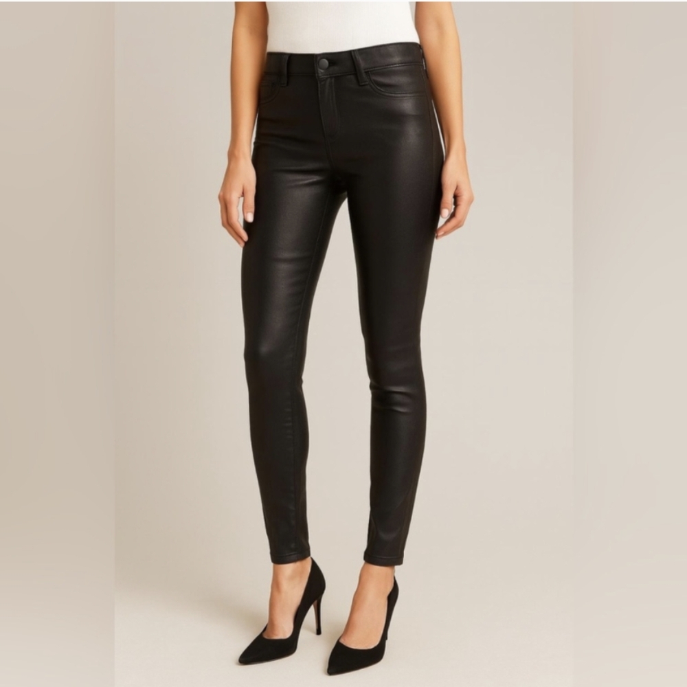 DL1961 Florence Skinny Mid Rise Black DL Ultimate Size 29